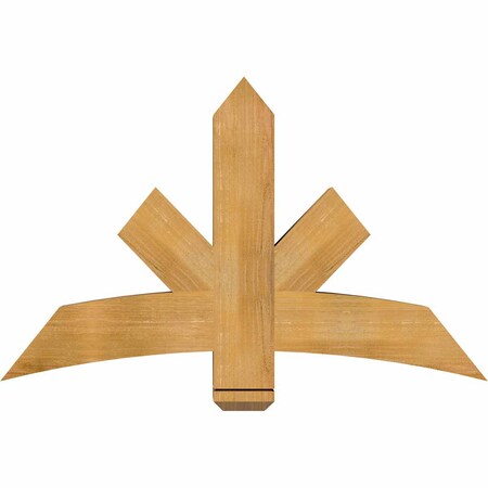 Ekena Millwork Alberta Rough Sawn Timber Gable Bracket, Western Red Cedar, 48"W x 30"H x 6"D x 6"F, 15/12 Pitch GBW048X30X0606ALB00RWR